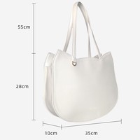 Milk Tea Bear Cute Cat White Pink Red Black Large Capacity Bag - Thumbnail 8