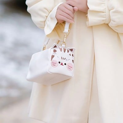 Milk tea bear cute anime kitty cat messenger shoulder bag