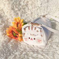 Milk Tea Bear Cute Anime Kitty Cat Messenger Shoulder Bag - Thumbnail 6