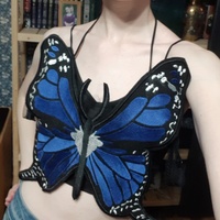 2PCS Butterfly Backless Crop Top - Thumbnail 6