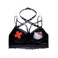 Lace Up Kitty Cat Halter Top - Thumbnail 1