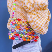 Jelly Heart Bead Handbag  - Thumbnail 1