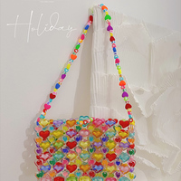 Jelly Heart Bead Handbag  - Thumbnail 5