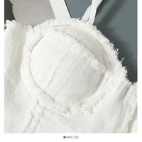 Spaghetti Strap Corset Crop Top - Thumbnail 5