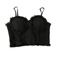 Spaghetti Strap Corset Crop Top - Thumbnail 6