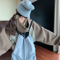 Oversized Sunday Patchwork Cropped Hoodie - Thumbnail 9