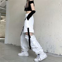White Ribbon Punk Cargo Pants  - Thumbnail 8
