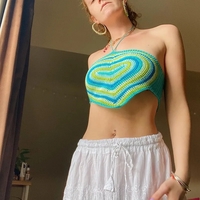 Heart Knit Halter Top  - Thumbnail 2