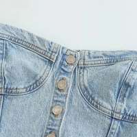 Blue Denim Tube Top - Thumbnail 2