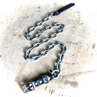 Leather Hard-Chain Belt - Thumbnail 2