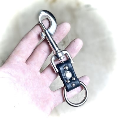 Studded keyring fob