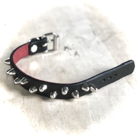 Staggered 1-Row Short British Stud Wristband - Thumbnail 6
