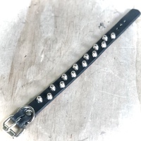 Staggered 1-Row Short British Stud Wristband - Thumbnail 7