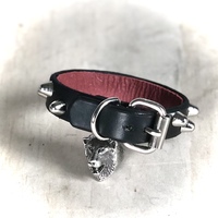 Staggered 1-Row Short British Stud Wristband - Thumbnail 9
