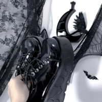 Original Fashion Wing Pink Platform Shoes - Thumbnail 8