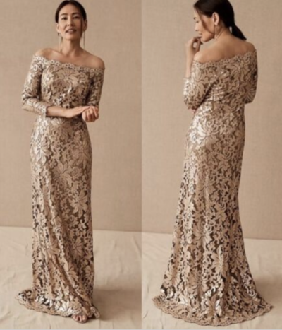 Lace Mother of the Bride Dresses with 3/4 Sleeves