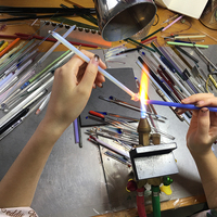 Pretty Crystal Transparent Handmade Eternal Rose Valentine Jewelry Power Energy Chains Necklace Pendant - Thumbnail 7