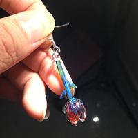 Pretty Crystal Transparent Handmade Eternal Rose Valentine Jewelry Power Energy Chains Necklace Pendant - Thumbnail 3