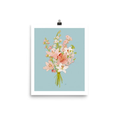 Spring bouquet print