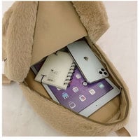 Kawaii Cartoon Fuzzy Backpack - Thumbnail 5