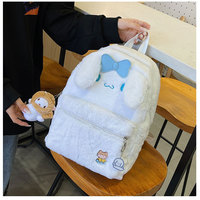 Kawaii Cartoon Fuzzy Backpack - Thumbnail 3