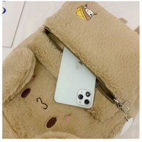 Kawaii Cartoon Fuzzy Backpack - Thumbnail 4