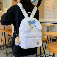 Kawaii Cartoon Fuzzy Backpack - Thumbnail 2