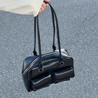 Pocket Front Elegant Shoulder Bag - Thumbnail 5