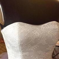 Strpless White and Blue Colored Wedding Dresses - Thumbnail 2