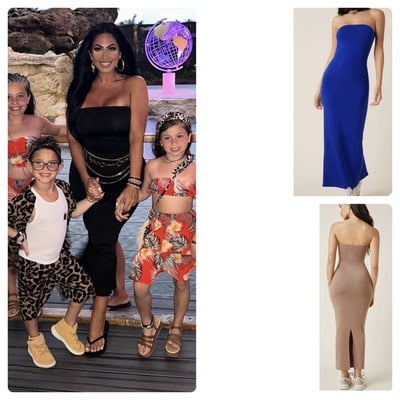 Solid strapless maxi-td - Thumbnail 1