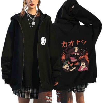 Harajuku faceless man jacket - Thumbnail 4