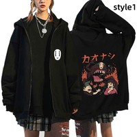 Harajuku faceless man jacket - Thumbnail 4