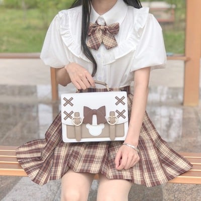 Cross bag bow cute messenger student school bag