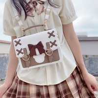 Cross Bag Bow Cute Messenger Student School Bag - Thumbnail 3