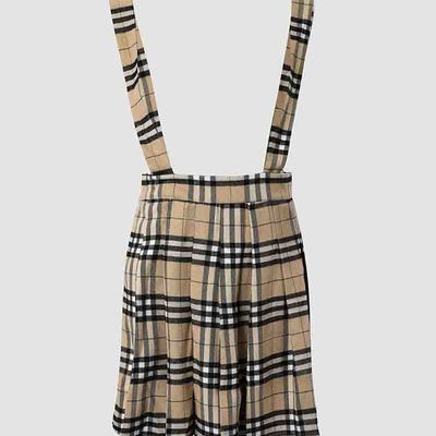 Women's tights checkered sling skirt
