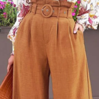 Loose Women Button Pants - Thumbnail 1
