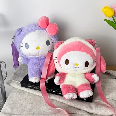Japanese Anime Cat Plush Backpack 