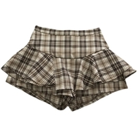 Plaid Ruffle High Waist Mini Skirt  - Thumbnail 5
