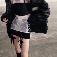 Butterfly Lace Halter Neck Dress + Gloves  - Thumbnail 6