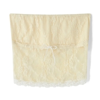 Blue Lace Trim Tube Top - Thumbnail 8