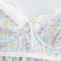 Floral Print Lace Trim Sling Dress - Thumbnail 6