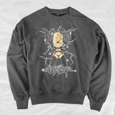 Mad p lightning crewneck