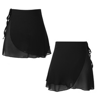 Black Wrap Up Ballet Skirt - Thumbnail 2