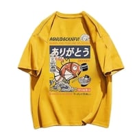 Japanese Fish Print Short Sleeve T-shirt  - Thumbnail 1