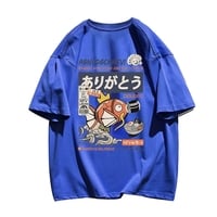 Japanese Fish Print Short Sleeve T-shirt  - Thumbnail 2