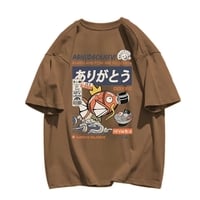 Japanese Fish Print Short Sleeve T-shirt  - Thumbnail 3