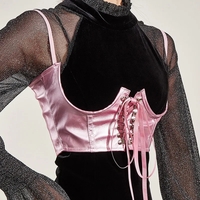 Pink Bustier Corset - Thumbnail 1