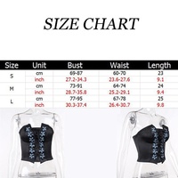 Black Floral Bustier Tube Top - Thumbnail 6