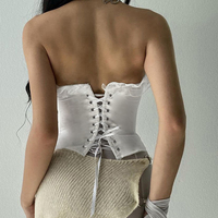 White Bustier Corset Top - Thumbnail 3