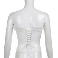 White Bustier Corset Top - Thumbnail 7